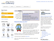 Tablet Screenshot of library.canisius.edu